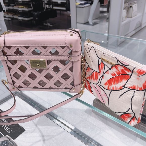 MK Theodora Small Zip Trunk Leather Crossbody Bag - Picture 2 of 10